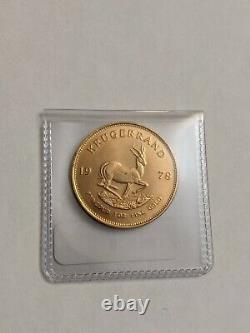 1978 South Africa 1 Oz. Fine Gold Krugerrand Coin