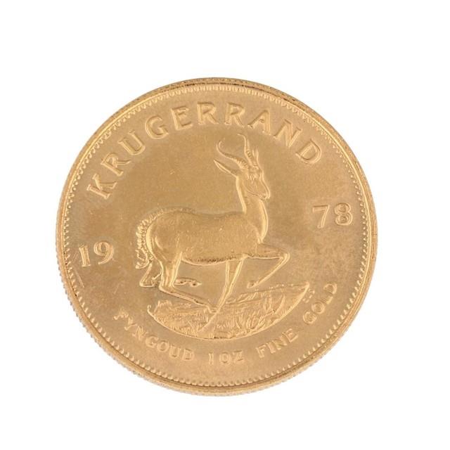 1978 South African Gold Krugerrand 1 Oz. Fine Gold Coin Bullion