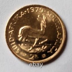 1979 2R Rand South Africa Eendrag Maak Mag 8 Gram Gold Coin, ULTRA FINE