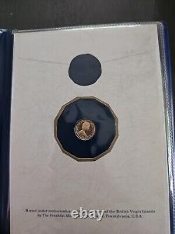 1980 British Virgin Islands Proof 25$ Coin Gold Very Low Mintage! With CERTIFICATE