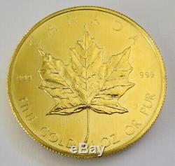 1980 Canada $50 Gold Maple Leaf 1 oz. 999 Fine