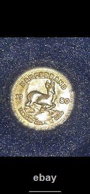 1980 South Africa 1 oz Fine Gold Krugerrand IMM International Monetary Mint