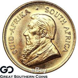 1980 South African Gold Krugerrand, 1OZ Fine Gold Bullion Piece