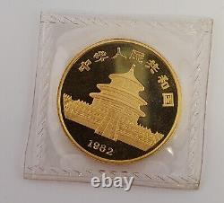 1982 1/4oz Chinese Gold Panda Coin 999 Fine 1st Year Sealed China
