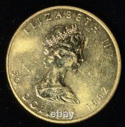 1982 Canadian Gold Maple Leaf $50 Coin 1 oz. 999 Fine Gold