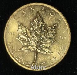 1982 Canadian Gold Maple Leaf $50 Coin 1 oz. 999 Fine Gold