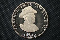 1982 Panama 500 Balboas Gold Coin General Omar Torrijos. 50 Fine