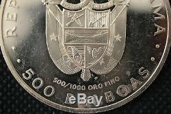 1982 Panama 500 Balboas Gold Coin General Omar Torrijos. 50 Fine