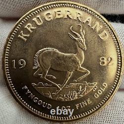 1982 SOUTH AFRICAN KRUGERRAND 1 oz Fine Gold Coin BU+++/MS UNCIRCULATED VINTAGE