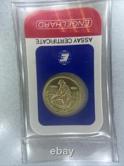 1983 1/10th oz 9999 Fine Gold Engelhard Prospector Bar