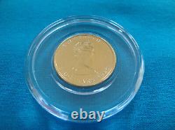 1985 1/10 oz Canada Gold Maple Leaf $5 Coin. 9999 Fine BU Capsule #85ML6