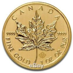 1985 1 oz Canadian Gold Maple Leaf Coin. 9999 Fine Gold BU