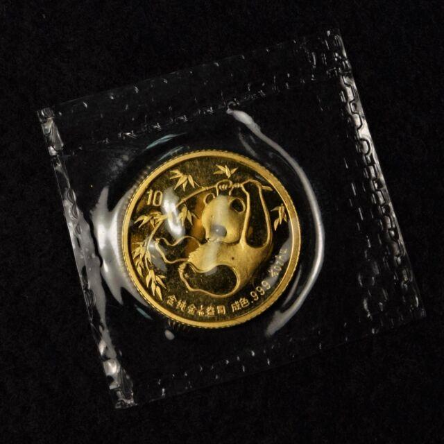 1985 10y China Gold Panda 1/10 Oz. 999 Fine