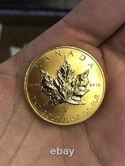 1985 Canadian Maple Leaf. 9999 Fine Gold 1oz. $50 Coin
