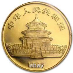 1985 China 1 oz. 999 Fine Gold FN 100 Yuan Panda Coin BU Sealed In Stock