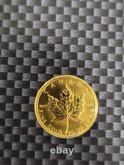 1986 1/10 Oz. 5$ Canadian Maple Leaf. 9999 Fine Gold Coin 1986 1/10 Oz. 5$ Canadian Maple Leaf. 9999 Fine Gold Coin