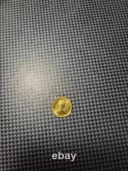 1986 1/10 Oz. 5$ Canadian Maple Leaf. 9999 Fine Gold Coin 1986 1/10 Oz. 5$ Canadian Maple Leaf. 9999 Fine Gold Coin