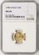 1986 $5 Gold American Eagle 1/10oz Ngc Ms69.9167 Fine