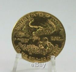 1986 $50 Gold Eagle 1 OZ Fine Gold US Coin NO RESERVE