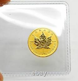 1986 Canada 1/4 oz Contains 1/4 oz of. 9999 fine Gold Maple