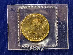 1986 Canadian Maple Leaf. 9999 Fine Gold 1/4 oz Coin SEALED BU