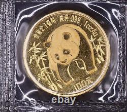 1986 China 100 Yuan 1 oz. 999 Fine Gold Panda Mint Sealed