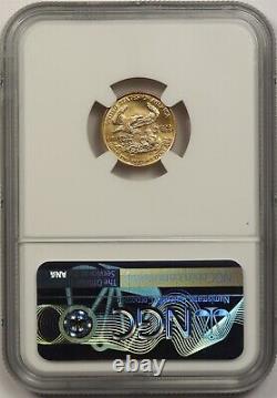 1986 Gold Eagle $5 NGC MS 69 (Tenth-Ounce) 1/10 oz Fine Gold