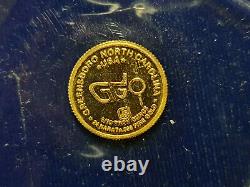 1986 Greater Greensboro Open 1/10 Troy Ounce 24 Karat. 999 Fine Gold Coin RARE