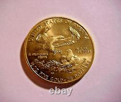 1986 MCMLXXXVI U. S. LIBERTY 1/2 Oz Fine Gold 25 Dollars AMERICAN EAGLE COIN BU