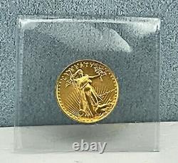 1986 US. $5 American Gold Eagle Coin-BU, 1/10 oz. Fine Gold First Year of Issue