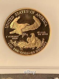 1986 W $50 American Gold Eagle NGC PF69 Tan Label. 9999 Fine G$50