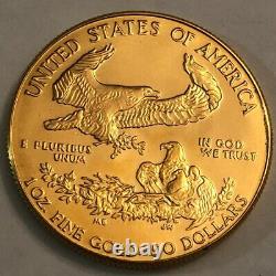 1986 gem BU $50 American Eagle. 1 ounce fine GOLD. MCMLXXXVI #nkeo1