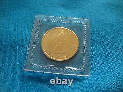 1987 1/10 oz Canada Gold Maple Leaf $5 Coin. 9999 Fine BU Mint Plastic #87ML3