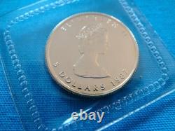 1987 1/10 oz Canada Gold Maple Leaf $5 Coin. 9999 Fine BU Mint Plastic #87ML41