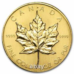 1987 1 oz Canadian Gold Maple Leaf. 9999 Fine Gold Sealed BU