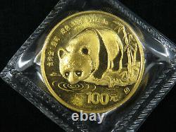 1987 1 oz Gold Panda Coin China 100 Yuan 1 oz Au. 999 Fine Au Panda Bear