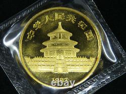 1987 1 oz Gold Panda Coin China 100 Yuan 1 oz Au. 999 Fine Au Panda Bear