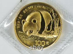 1987 1 oz Gold Panda Coin China 100 Yuan 1 oz Au. 999 Fine Au Panda Bear