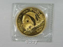 1987 1 oz Gold Panda Coin China 100 Yuan 1 oz Au. 999 Fine Au Panda Bear