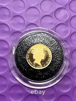 1987 Isle of Man Gold Angel Gem Proof 1/20 Oz 999.9 Fine Gold Coin