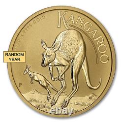 1987 Present Australia Gold Kangaroo/Nugget (Random Year) 1/10Oz. 9999 Brilli