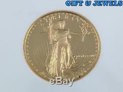 1987-p Ngc Pf69 Ultra Cameo American Eagle $25 1/2 Oz Fine Gold. 999 #363