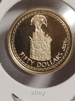 1988 $50 British Virgin Island(Proof) 500/1000 Fine Gold Coin Lot of 4