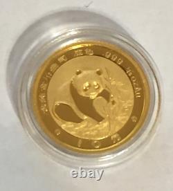 1988P 1/10 oz 999 Fine Gold China Panda 10 Yuan Coin Mint Sealed (Uncirculated)