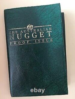 1989 1/20 oz $5 GOLD BULLION COIN AUSTRALIAN KANGAROO NUGGET. 999 FINE 24K CERT