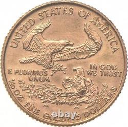 1989 $5 American Gold Eagle 1/10 Oz. 999 Fine Gold 0145