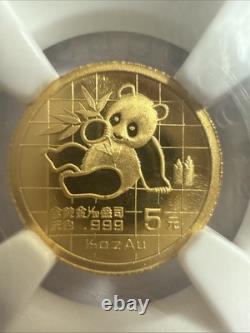 1989 5 Yuan Chinese Mint Panda 1/20th Ounce. 999 Fine Pure Gold Coin #299 1989 5 Yuan Chinese Mint Panda 1/20th Ounce. 999 Fine Pure Gold Coin #299