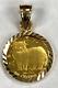 1989 Isle Of Man 1/25 Gold Crown. 999 Fine Gold Coin Persian Cat / Elizabeth Ii