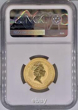 1990 Australia G$50 Red Kangaroo Gold Coin NGC MS 70 1/2 Oz. 9999 Fineness
