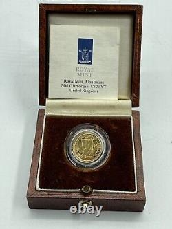 1990 Gold Britannia 1/10 oz. 999 Fine The Royal Mint With Box and COA